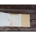 2016 New Design Multi-Function Folding Kraft Paper Notebooks with Elastic